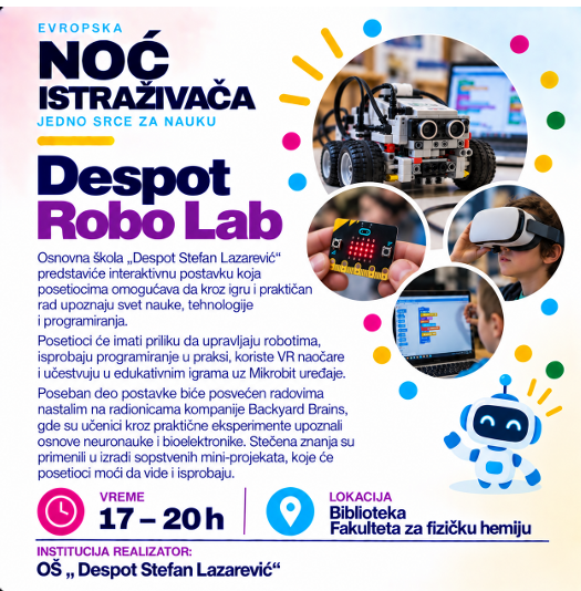 Поново учествујемо на Ноћи истраживача!